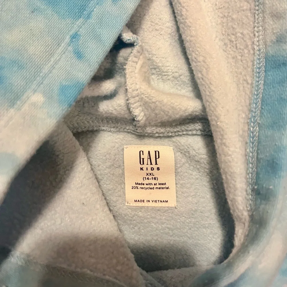 GAP Kids Sky Blue and Pink Hoodie